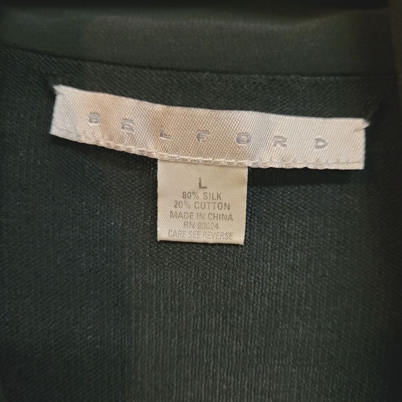 Belford Black Silk Waterfall Cardigan - Picture 4 of 7